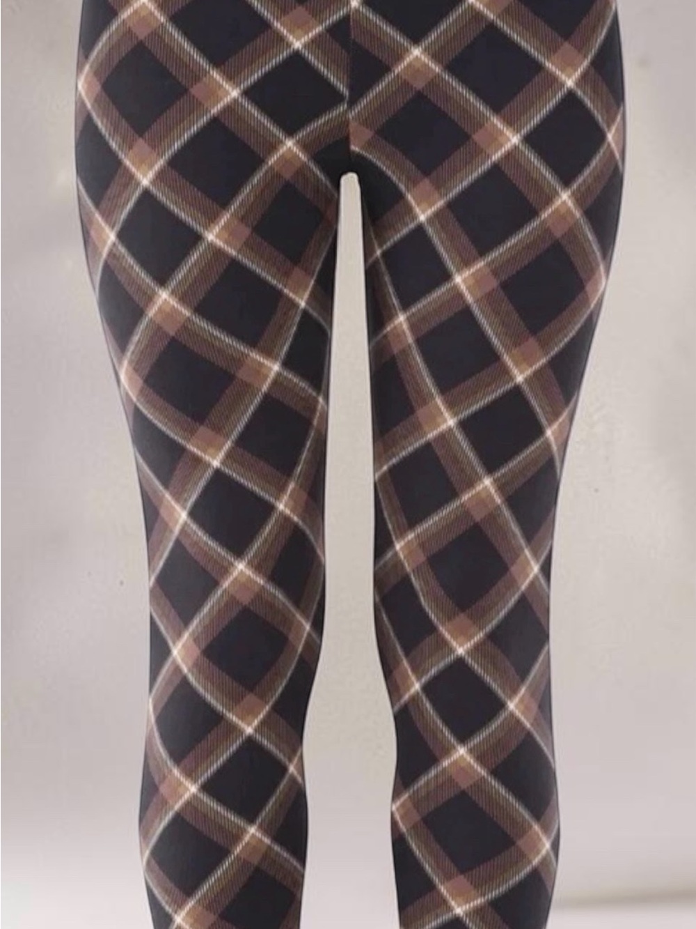 No Boundaries NWT Sueded High Rise Plaid Leggings SM